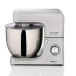 Планетарен миксер Gourmet Supreme 10L с голям съд, лесно управление и стилен сребърен цвят.